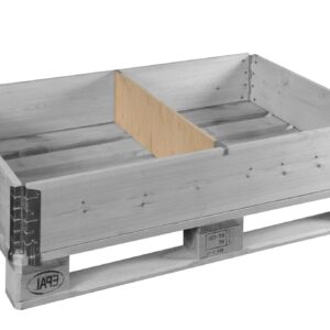 Divisor para collar de palets 1200x800x200mm, sin ranuras, lado corto