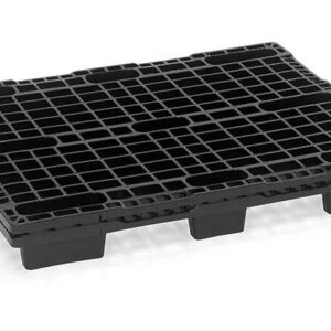Palet plástico 1200x1000x125 mm, plataforma abierta, 700 kg
