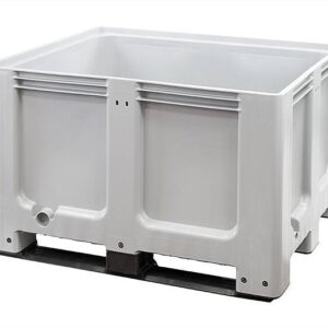 Paletbox 1000x1200x760 mm, 3 patines, cerrado, usado