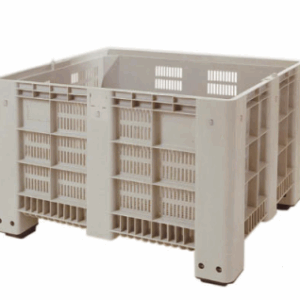 Paletbox 1000x1200x760 mm, 4 pies, rejilla, usado