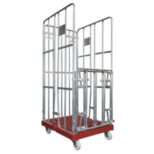 Carro 4 laterales 810x680x1680 mm, con puerta abatible