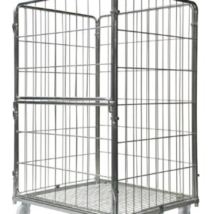 Carro de lavandería con puerta abatible